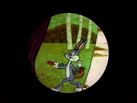 Screenshots from the 1958 Warner Bros. cartoon Now Hare This