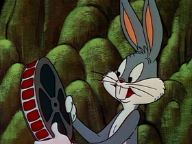 Screenshots from the 1958 Warner Bros. cartoon Pre-Hysterical Hare