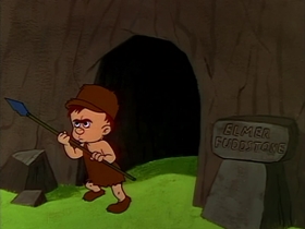 Screenshots from the 1958 Warner Bros. cartoon Pre-Hysterical Hare