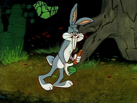 Screenshots from the 1958 Warner Bros. cartoon Pre-Hysterical Hare