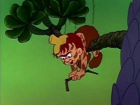 Screenshots from the 1958 Warner Bros. cartoon Pre-Hysterical Hare