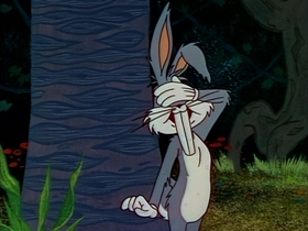 Screenshots from the 1958 Warner Bros. cartoon Pre-Hysterical Hare