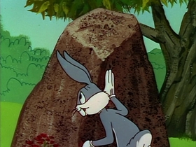 Screenshots from the 1958 Warner Bros. cartoon Pre-Hysterical Hare