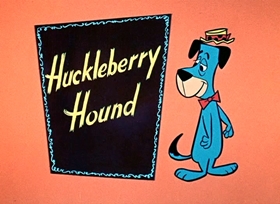 Screenshots from the 1958 Hanna-Barbera cartoon Huckleberry Hound Meets Wee Willie