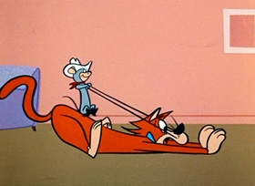 Screenshots from the 1958 Hanna-Barbera cartoon Cousin Tex