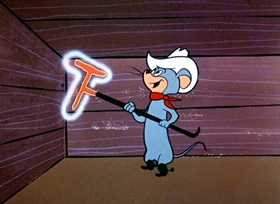 Screenshots from the 1958 Hanna-Barbera cartoon Cousin Tex