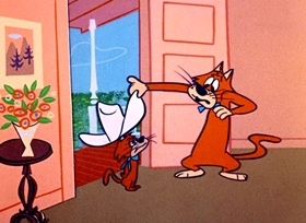 Screenshots from the 1958 Hanna-Barbera cartoon Cousin Tex