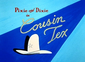 Screenshots from the 1958 Hanna-Barbera cartoon Cousin Tex