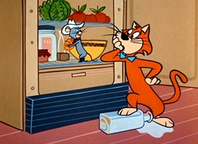 Screenshots from the 1958 Hanna-Barbera cartoon Cousin Tex