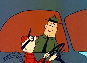 Screenshots from the 1958 Hanna-Barbera cartoon Yogi Bear