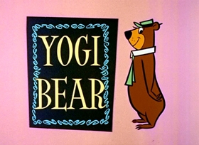 Screenshots from the 1958 Hanna-Barbera cartoon Yogi Bear