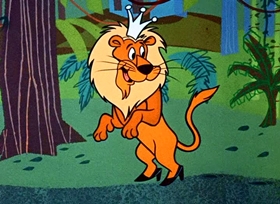 Screenshots from the 1958 Hanna-Barbera cartoon Lion-Hearted Huck