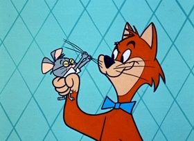 Screenshots from the 1958 Hanna-Barbera cartoon Judo Jack