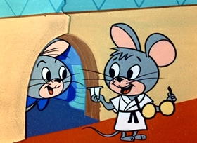 Screenshots from the 1958 Hanna-Barbera cartoon Judo Jack