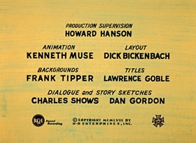 Screenshots from the 1958 Hanna-Barbera cartoon Judo Jack