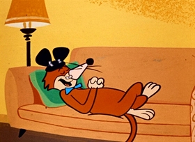 Screenshots from the 1958 Hanna-Barbera cartoon Kit Kat Kit