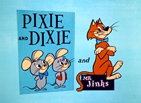 Screenshots from the 1958 Hanna-Barbera cartoon Kit Kat Kit