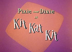 Screenshots from the 1958 Hanna-Barbera cartoon Kit Kat Kit