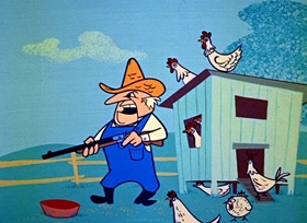 Screenshots from the 1958 Hanna-Barbera cartoon Pie-Pirates