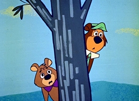 Screenshots from the 1958 Hanna-Barbera cartoon Pie-Pirates