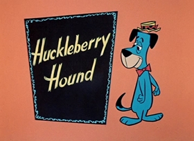 Screenshots from the 1958 Hanna-Barbera cartoon Sir Huckleberry Hound