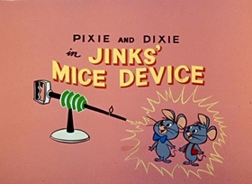 Screenshots from the 1958 Hanna-Barbera cartoon Jinks’ Mice Device