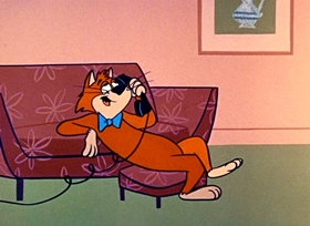 Screenshots from the 1958 Hanna-Barbera cartoon Jinks’ Mice Device
