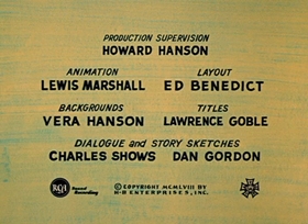 Screenshots from the 1958 Hanna-Barbera cartoon Rustler Hustler Huck