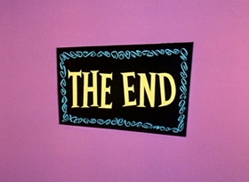 Screenshots from the 1958 Hanna-Barbera cartoon Scaredycat Dog