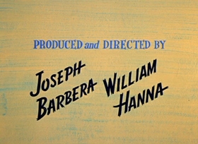 Screenshots from the 1958 Hanna-Barbera cartoon Scaredycat Dog