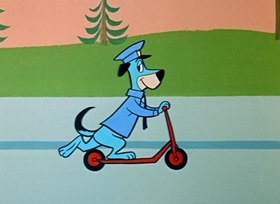 Screenshots from the 1958 Hanna-Barbera cartoon Freeway Patrol