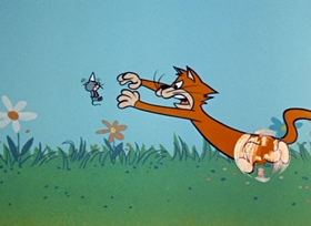 Screenshots from the 1958 Hanna-Barbera cartoon Little Bird-Mouse