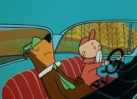 Screenshots from the 1958 Hanna-Barbera cartoon Tally Ho Ho Ho