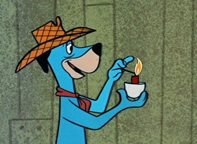 Screenshots from the 1958 Hanna-Barbera cartoon Cock-a-Doodle Huck