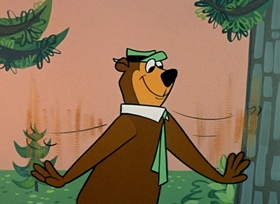 Screenshots from the 1958 Hanna-Barbera cartoon High Fly Guy