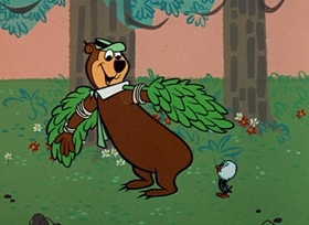 Screenshots from the 1958 Hanna-Barbera cartoon High Fly Guy