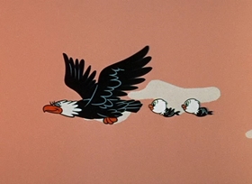 Screenshots from the 1958 Hanna-Barbera cartoon High Fly Guy