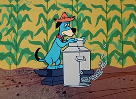 Screenshots from the 1958 Hanna-Barbera cartoon Two Corny Crows