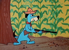 Screenshots from the 1958 Hanna-Barbera cartoon Two Corny Crows