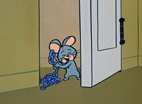 Screenshots from the 1958 Hanna-Barbera cartoon The Ghost with the Most