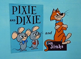 Screenshots from the 1958 Hanna-Barbera cartoon The Ghost with the Most