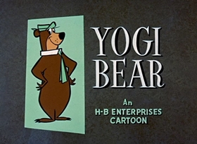 Screenshots from the 1958 Hanna-Barbera cartoon Baffled Bear