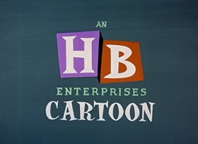 Screenshots from the 1958 Hanna-Barbera cartoon Dragon-Slayer Huck