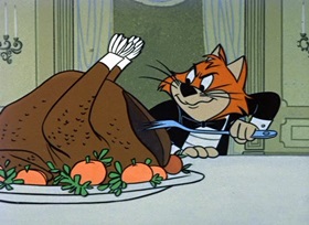 Screenshots from the 1958 Hanna-Barbera cartoon Jinks The Butler