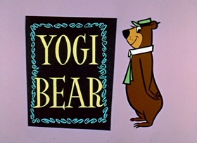 Screenshots from the 1958 Hanna-Barbera cartoon The Buzzin’ Bear