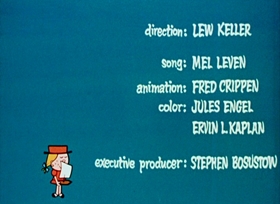 Screenshots from the 1958 UPA cartoon Sailing and Village Band