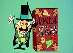 Screenshots from the 1958 UPA cartoon Spring and Saganaki