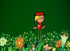 Screenshots from the 1958 UPA cartoon Spring and Saganaki