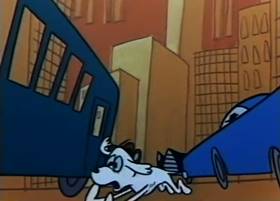 Screenshots from the 1959 Terrytoons cartoon The Tale of a Dog