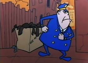 Screenshots from the 1959 Terrytoons cartoon The Tale of a Dog